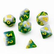 April Showers | Resin RPG Dice Set | Resin DND Dice