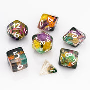 Bloom | Resin DND Dice Set | Dried Flower Inclusions