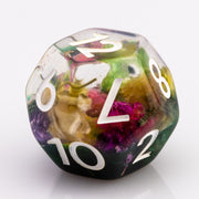 Bloom | Resin DND Dice Set | Dried Flower Inclusions