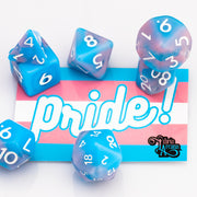 Pride! | Resin DND Dice Set | Resin RPG Dice