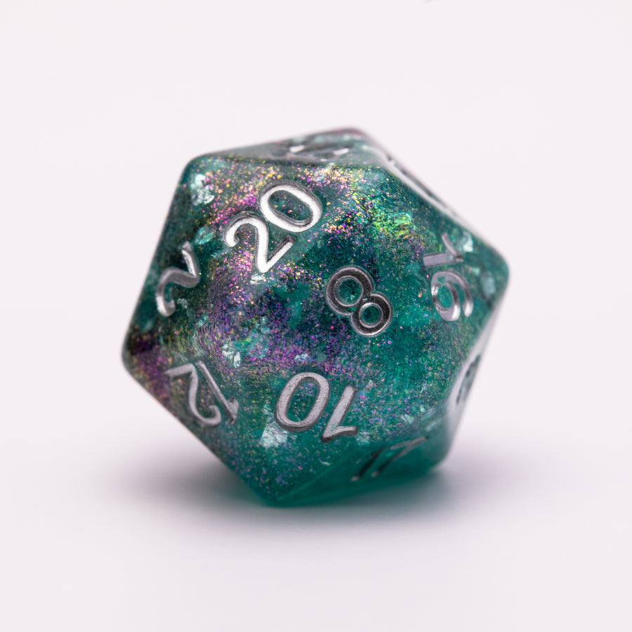 Mardi Gras | Resin RPG Dice Set | Resin DND Dice