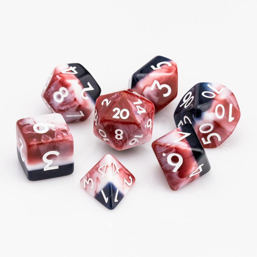 Rockets Red Glare | Resin RPG Dice Set | Resin DND Dice