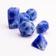 Winter's Glow | Resin DND Dice Set | Glow in the Dark Dice