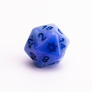 Winter's Glow | Resin DND Dice Set | Glow in the Dark Dice