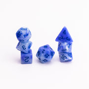 Winter's Glow | Resin DND Dice Set | Glow in the Dark Dice