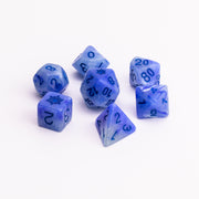 Winter's Glow | Resin DND Dice Set | Glow in the Dark Dice